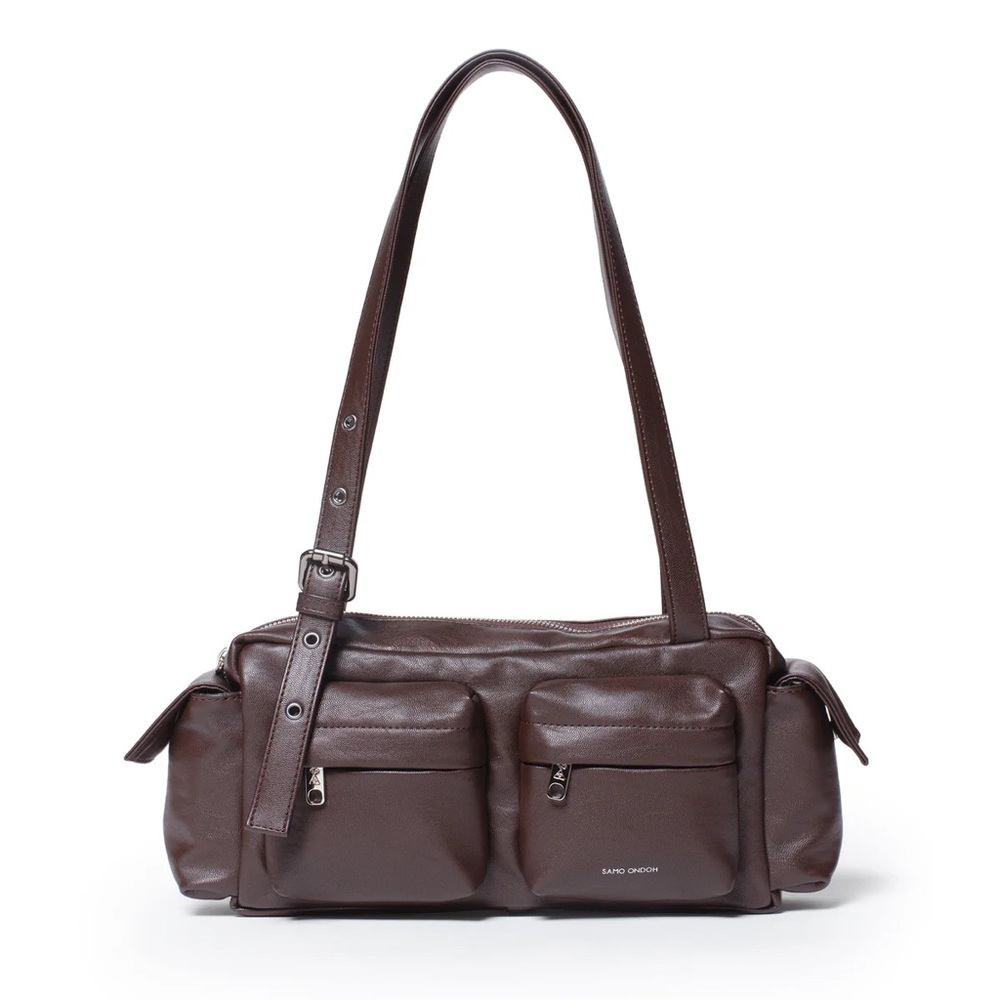 Samo Ondoh Pocket utility bag M nappa chocolate